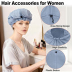 ELEBOX Extra Large Shower Cap for Braids/Curly Hair/Dreadlock | Reusable - Image 4