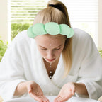 Zkptops Spa Headband for Washing Face Wristband Set Sponge Makeup Skincare - Image 9