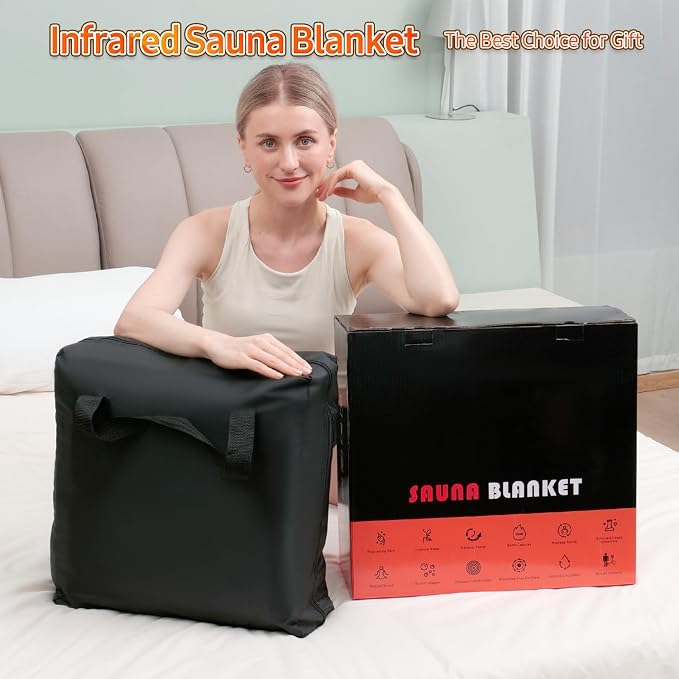 Infrared Sauna Blanket for Home: Premium PU Leather Portable Sauna Blanket Far - Image 6