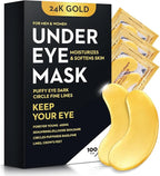 200Pcs/100 Pair Under Eye Patches Gold by Bukamkom