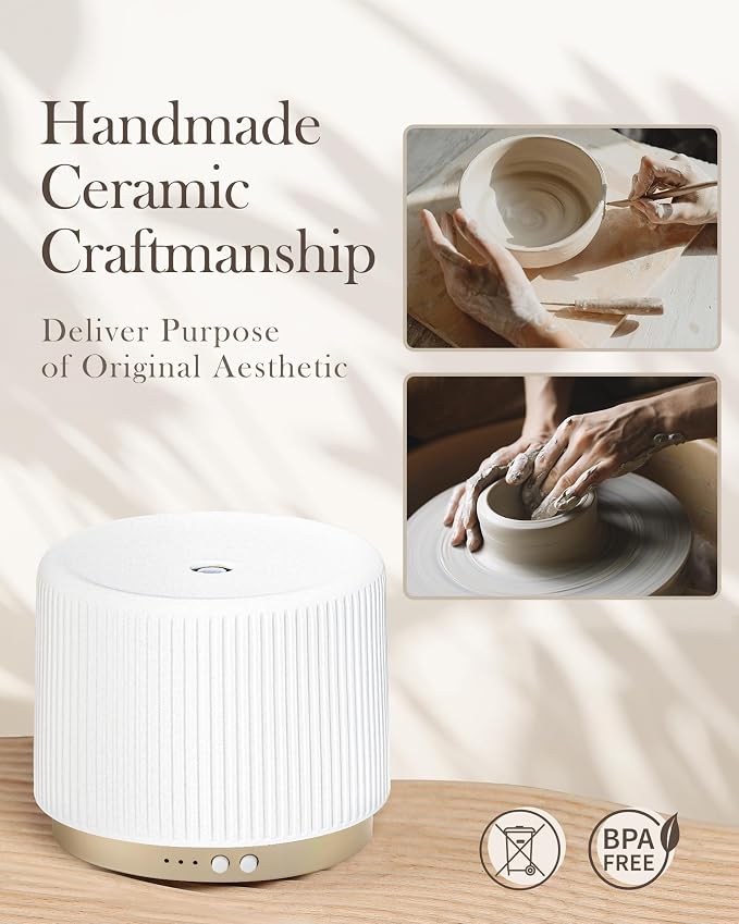 Essential Oil Diffuser - 280ml Ceramic Diffuser - Image 5