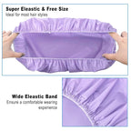 6 PCS Shower Caps for Women, Double Side Waterproof Shower Cap, Reusable - Image 5