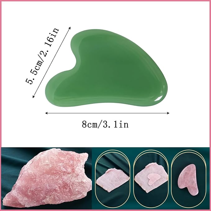 Gua Sha Jade Stone Gua Sha Massage Tool, Guasha Tool - Image 2