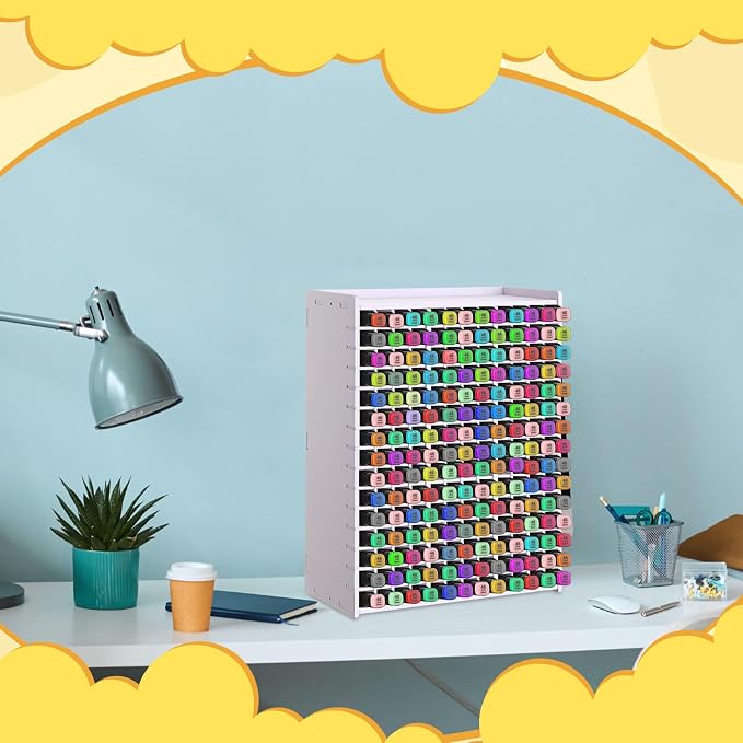 2 Pack Marker Storage Organizer, 360 Slots Total Art Supply Holder - Image 6