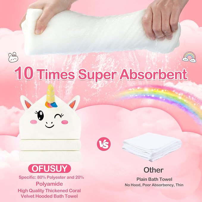 OFUSUY 12 PCS Baby Towels, Baby Bath Towels - Image 5