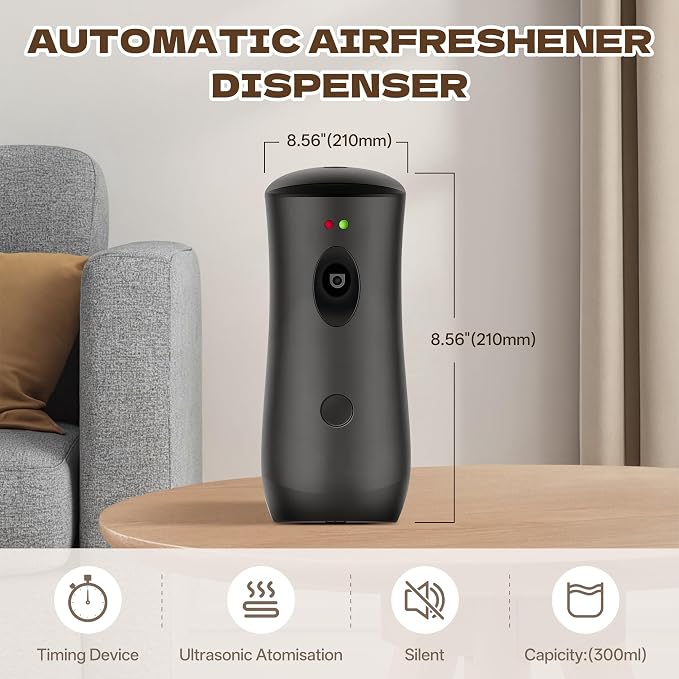 2 PACK Automatic Air Freshener Spray Dispenser | Adjustable Aromatherapy Machine - Image 2