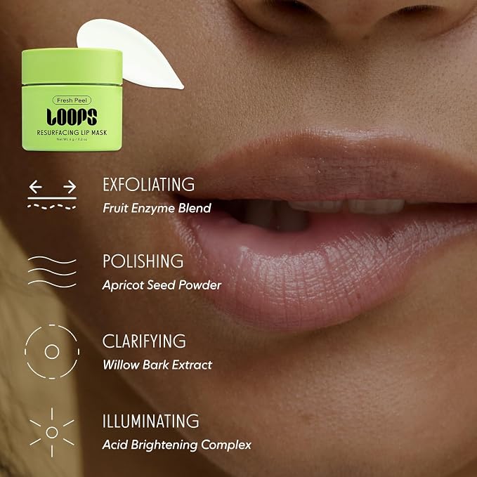 LOOPS Fresh Peel Resurfacing Korean Mini Lip Mask - Image 2