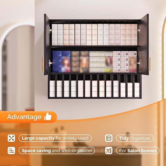 Salon Staion Hair Color Bar Organizers, Hair Color Rack, Barber Station Cabinet - Image 4