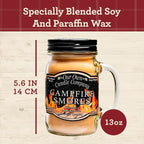 Our Own Candle Company Campfire S’Mores Scented Candle, Mason Jar, Long Lasting - Image 3