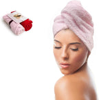 KEEPOZ Hair Towel Wrap Quick Dry 100% Cotton Super Absorbent Turban Head Wrap by KEEPOZ