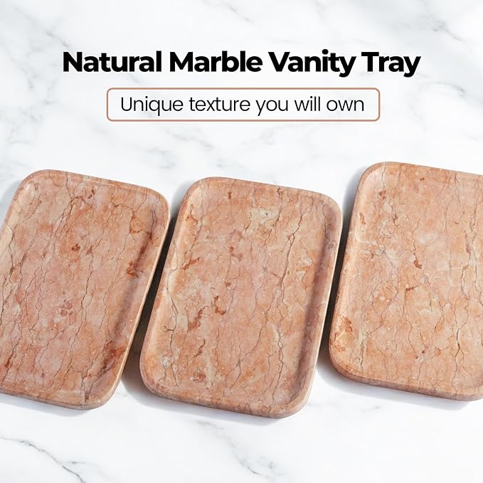 Karibiber Marble Vanity Tray, Bathroom Tray - Image 4