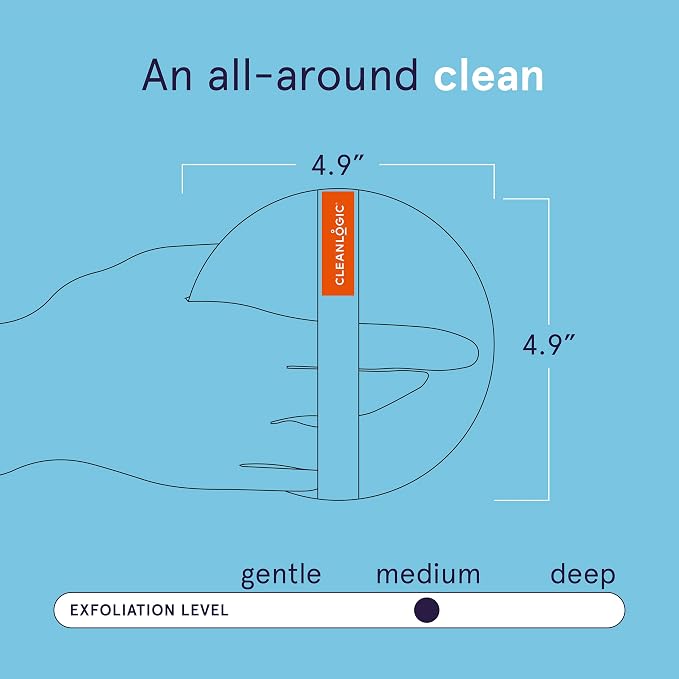 Cleanlogic Detoxify Purifying Charcoal Infused Exfoliating Body Scrubber - Image 3