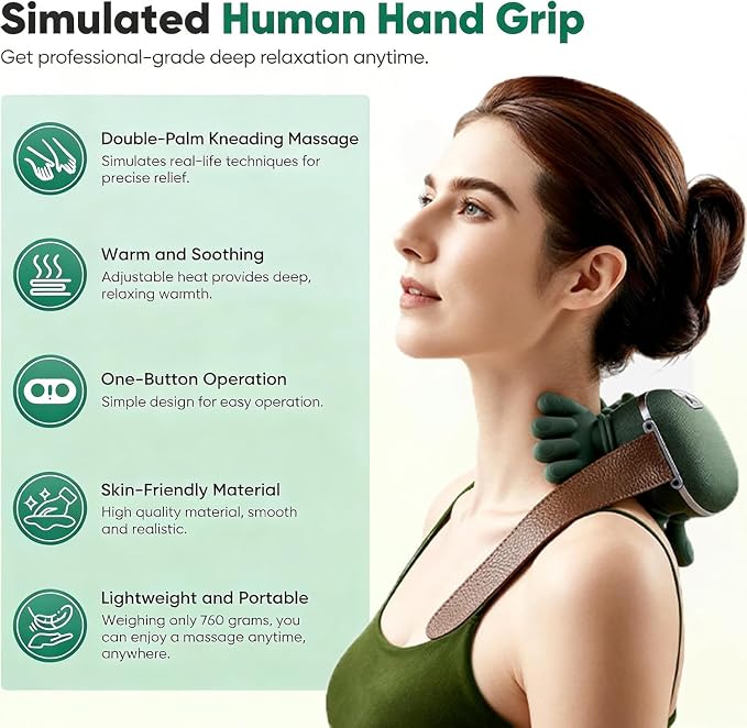 Shoulder and Neck Massager, Bionic Heated Massager, Neck Massager - Image 2