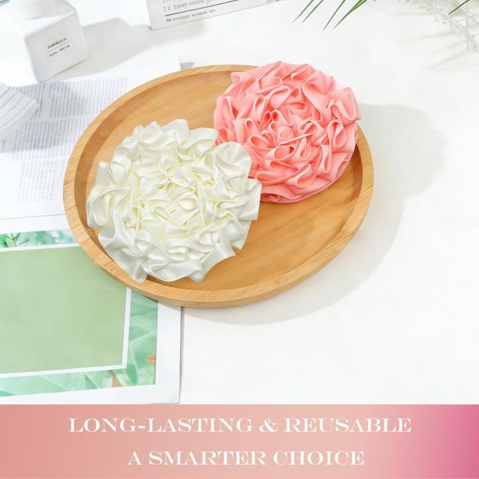 2-Pack Loofah Washcloth Combo 2-in-1, Exfoliating Soap Saver Pouch - Image 5