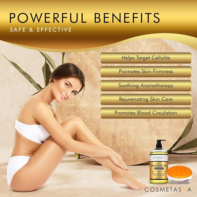 Cellulite Massage Oil with Massager Mitt - Image 5
