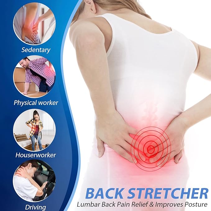 MINOLL Back Stretcher for Lower Back Pain Relief, Back Cracking Device - Image 2