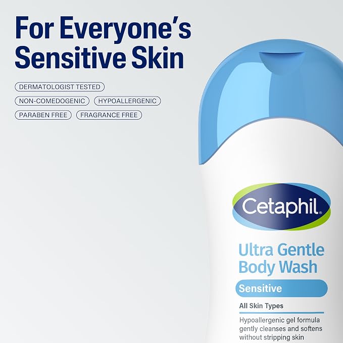 Cetaphil Ultra Gentle Body Wash, - Image 6