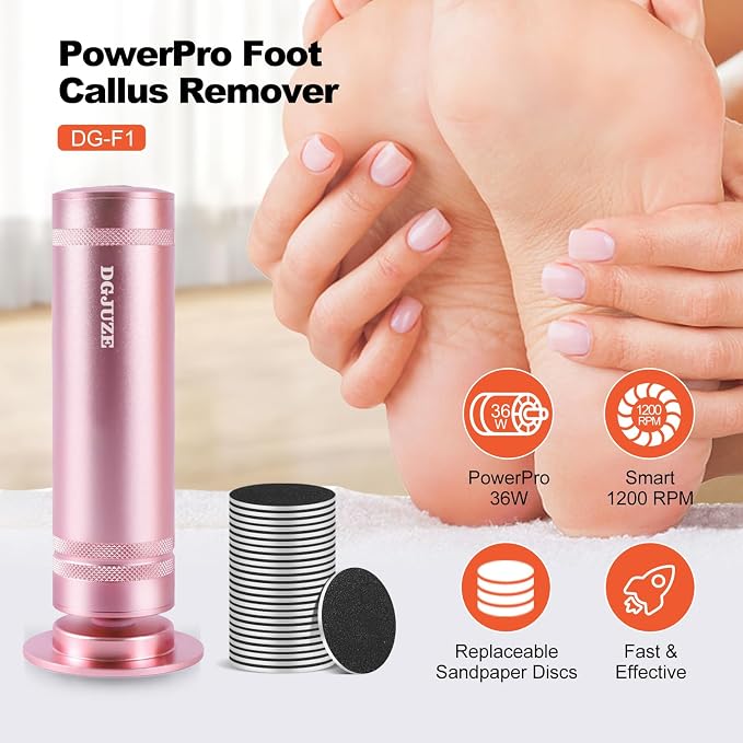 PowerPro Electric Foot Callus Remover 36W Professional 1200rpm Adjustable Speed - Image 2