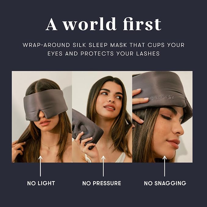 DROWSY Eyelash Protecting Silk Sleep Mask - Image 6