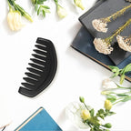 Gua Sha Comb, Natural Sibin Bian Stone Scalp Massage Comb, Facial GuaSha Tool - Image 4