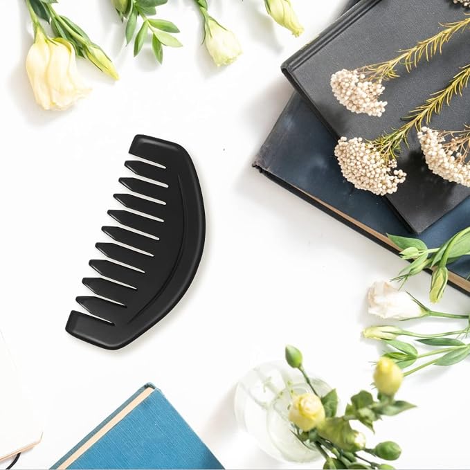 Gua Sha Comb, Natural Sibin Bian Stone Scalp Massage Comb, Facial GuaSha Tool - Image 4