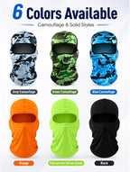 SATINIOR 6 Pcs Ski Mask Cover Balaclava Full Face Mask Summer Face Cover UV - Image 4