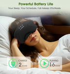 Sleep Mask with Headphones Bluetooth 5.4, LC-dolida Wireless Music Eye Mask - Image 5