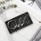Luxspire Bathroom Vanity Tray, 8 x 4 inch Resin Dresser Jewelry Ring Dish Tank - Image 3