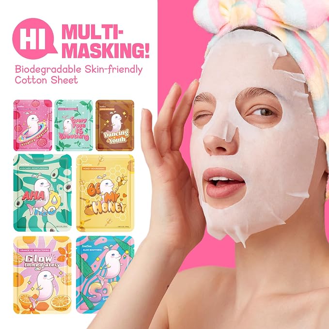 ZealSea Face Masks Skincare for Women, Variety Bulk Facial Sheet Mask Set for - Image 2