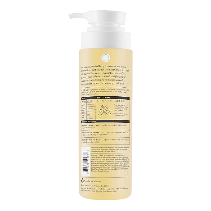 Naturium The Glow Getter Multi-Oil Hydrating Body Wash, Gentle Cleanser - Image 2