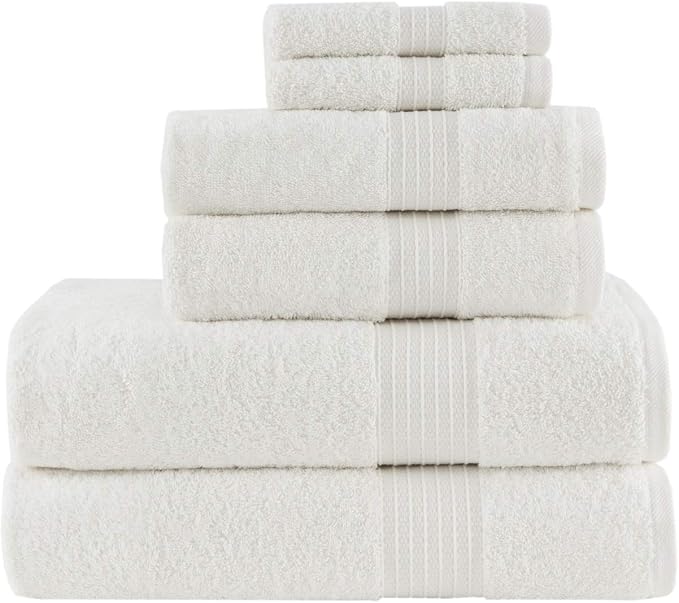 Madison Park Organic 100% Cotton Bathroom Towel Set, Hotel & Spa Quality Highly - Image 2