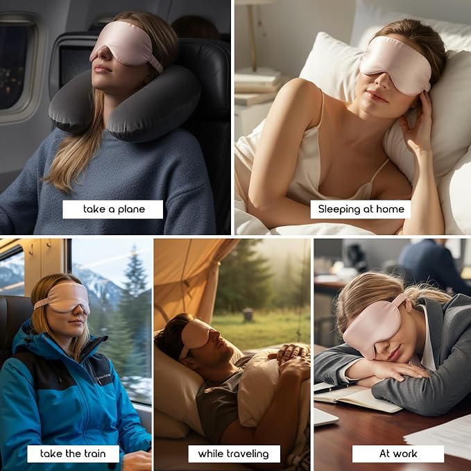 Luxury 22 Momme Mulberry Silk Eye Mask - Image 6