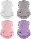 ROXUN 4 Pack Neck Gaiter, Cooling Breathable Face Mask UV Protection Scarf by Roxun
