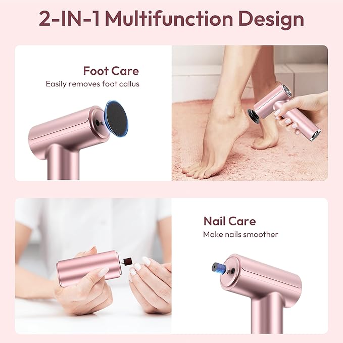 Electric Foot Callus Remover - 2 in 1 Rechargeable Electric Callus Remover - Image 3