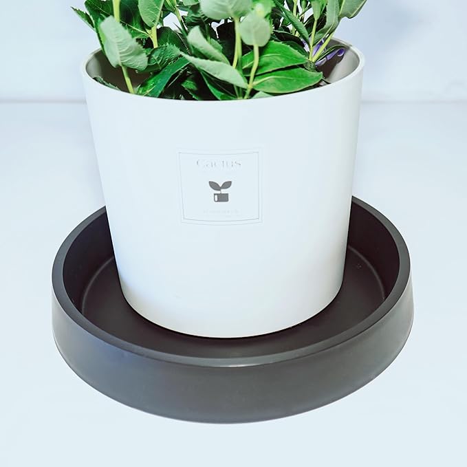 Plant Saucer Tray for Ceramic Plastic Pots, 12 inch Plant Saucers for Indoors - Image 4