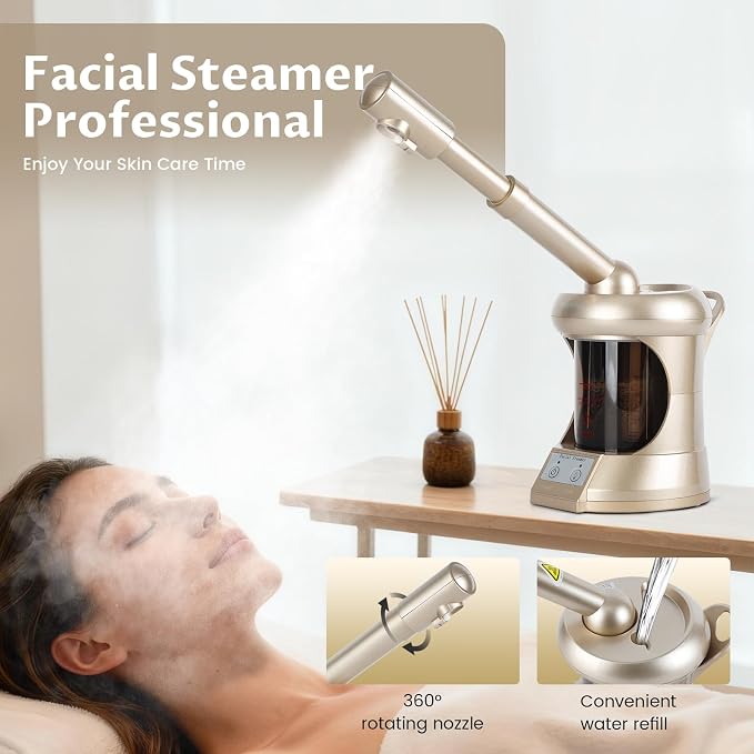 Professional Facial Steamer, Portable Type, high Water Mist Density, Face - Image 6