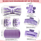16 Pcs Skincare Headband Set, Face Washing Headband - Image 2