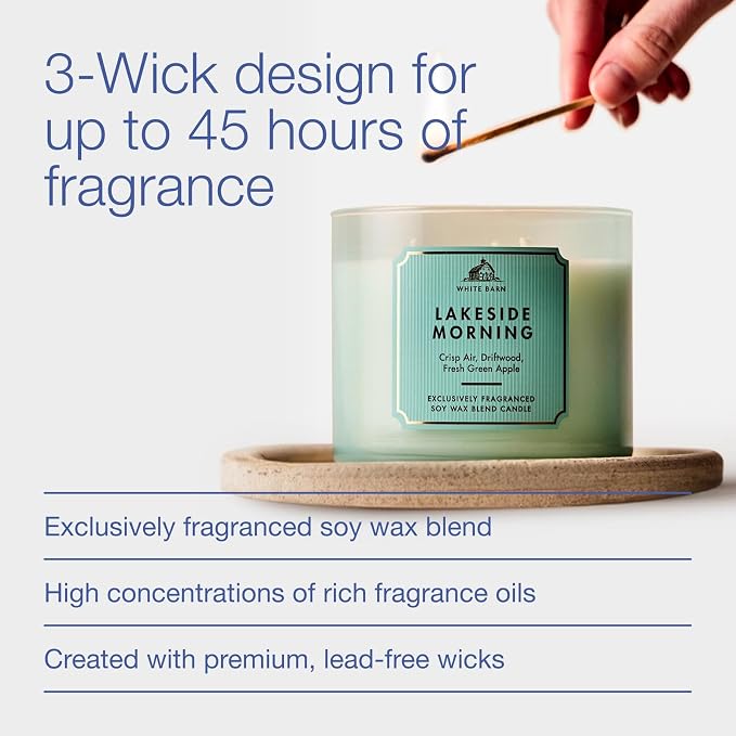 Bath & Body Works Lakeside Morning 3-Wick Candle - Image 4