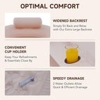 CO-Z Inflatable Bathtub with Electric Air Pump and Bath Pillow Headrest - Image 5