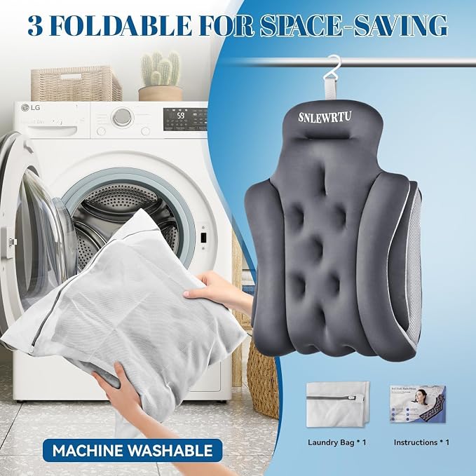 Full Body Bath Pillow for Bathtub, Thick & Luxury Bathtub Pillow Bathtub Cushion - Image 6