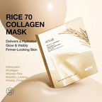 ANUA Rice 70 Glow Collagen Mask, Overnight Face Mask - Image 2
