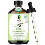 SVA Eucalyptus Essential Oil Organic – 4 Fl Oz – 100% Natural Organic by SVAORGANICS