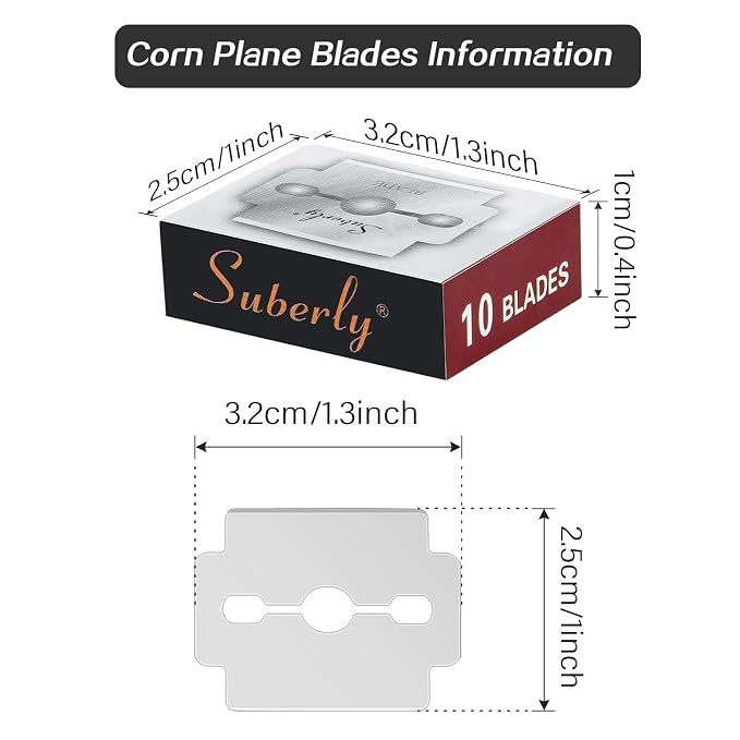 50 Pieces Callus Shaver Replacement Blades Corn Plane Stainless Steel Blades - Image 2
