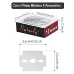 50 Pieces Callus Shaver Replacement Blades Corn Plane Stainless Steel Blades - Image 2