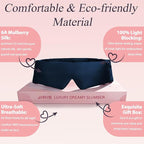 Silk Sleep Eye Mask for Side Sleeper Men Women, Eye Mask Sleeping 100% 22 Momme - Image 4