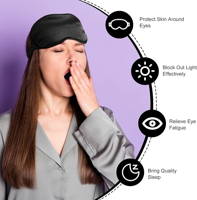 20 Pieces Silk Sleep Mask Eye Mask - Image 3