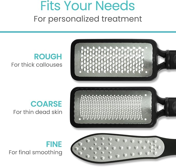 Vive Foot File - Feet Scraper for Dead Skin - Heel Grater, Callus Remover - Image 4