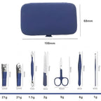 QURIPE 7pcs Manicure Set, Nail Clippers Kit, Stainless Steel Manicure Kit - Image 4