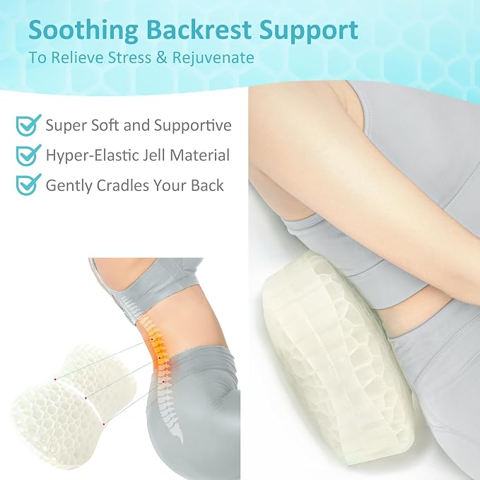 Sunlit Bath Jello Gel Bath Pillows, Lumbar Pillow - Image 2