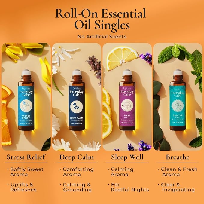 Gya Labs Peaceful Roll on Essential Oils Set - Image 3